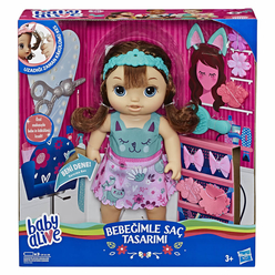 Baby Alive Bebeğimle Saç Tasarımı Kumral E5242 - Thumbnail