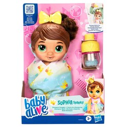 Hasbro Baby Alive - Baby Alive Bebeğimle Şampuan Eğlencesi - Esmer F9120