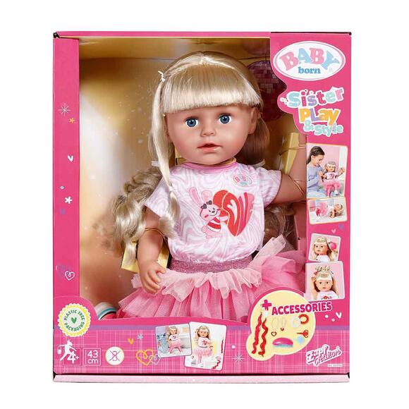 Baby Born 43 Cm Kız Kardeş Bebeği 833018
