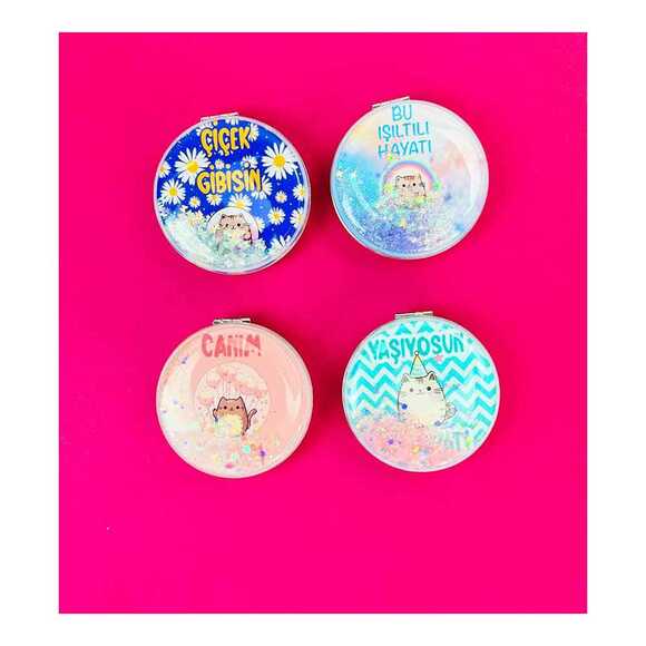 Bam Hediyelik 1253 Motto Tasarımlı Oval Ayna 