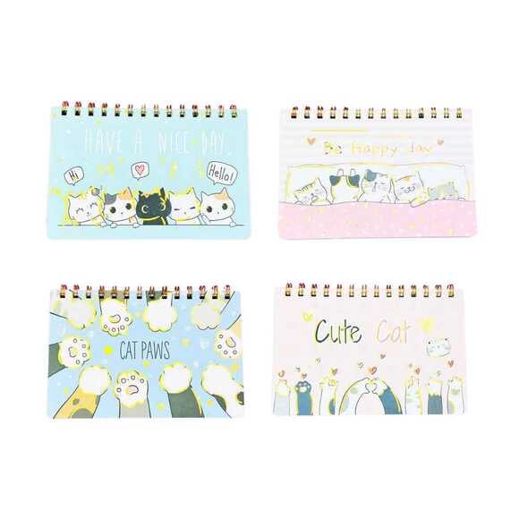Bam Hediyelik 1314 Kedi 13x19 cm Klavye Önü Düzenleyici Defter