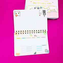 Bam Hediyelik 1314 Kedi 13x19 cm Klavye Önü Düzenleyici Defter - Thumbnail