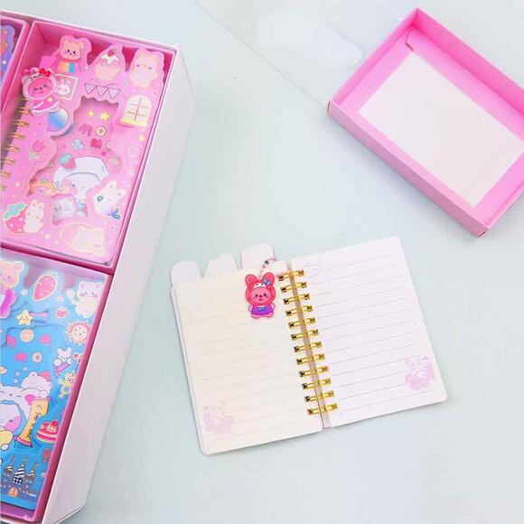 Bam Hediyelik BM-1335 Spiralli Tavşan Tasarımlı Mini Defter