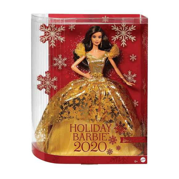 Barbie 2020 Mutlu Yıllar Bebeği Esmer Ght56