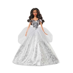 Barbie 2021 Mutlu Yıllar Bebeği - Kumral GXL20 - Thumbnail