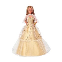 Barbie 2023 Mutlu Yıllar Bebeği Kumral HJX06 - Thumbnail