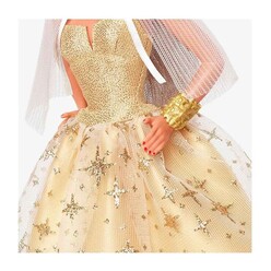 Barbie 2023 Mutlu Yıllar Bebeği Kumral HJX06 - Thumbnail