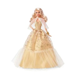 Barbie 2023 Mutlu Yıllar Bebeği Sarışın HJX04 - Thumbnail