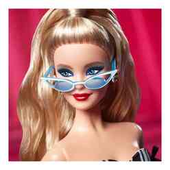 Barbie 65.Yıl Özel Koleksiyon Bebeği - Sarışın HRM58 - Thumbnail
