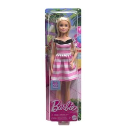 Mattel Barbie - Barbie 65.Yıl Özel Pembe Elbiseli Bebek HTH66