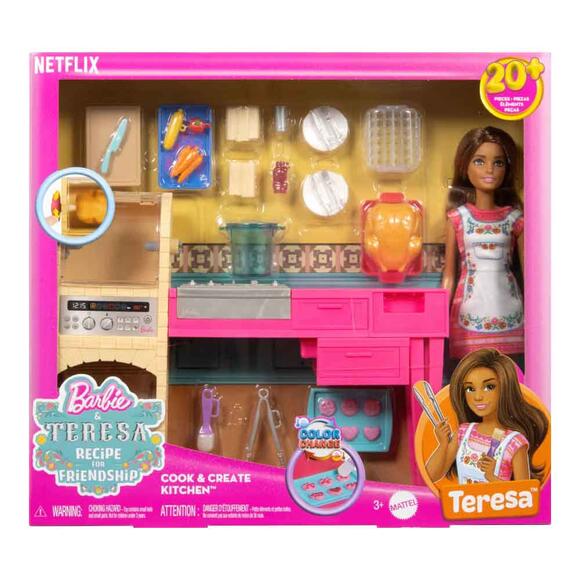 Barbie And Teresa Recipe for Friendship Teresa ve Mutfağı Oyun Seti JCT06