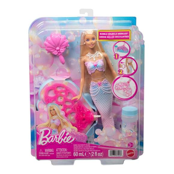 Barbie Baloncuk Işıltısı Deniz Kızı Bebeği JLW56