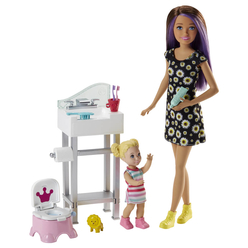 Barbie Bebek Bakıcılığı Oyun Seti FHY97 - Thumbnail