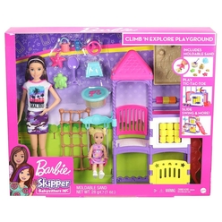 Barbie Bebek Bakıcısı Skipper Parkta Oyun Seti GHV89 - Thumbnail