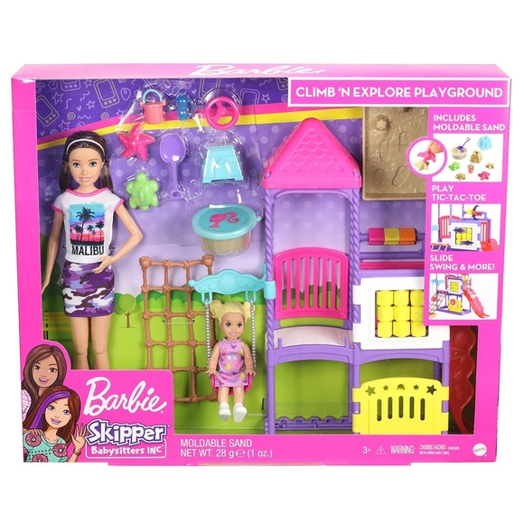 Barbie Bebek Bakıcısı Skipper Parkta Oyun Seti GHV89