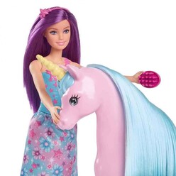 Barbie Bebek ve Tek Boynuzlu Atı HYT62 - Thumbnail