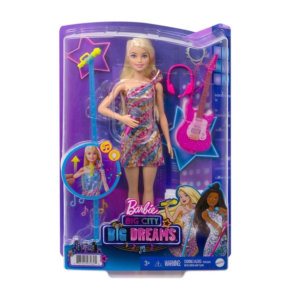 Barbie Büyük Şehir Büyük Hayaller Serisi Malibu Şarkıcı Bebek GYJ23