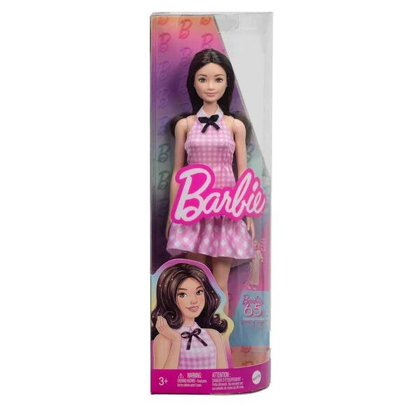Barbie Büyüleyici Parti Bebekleri - Pembe Ekose Elbiseli HRH21
