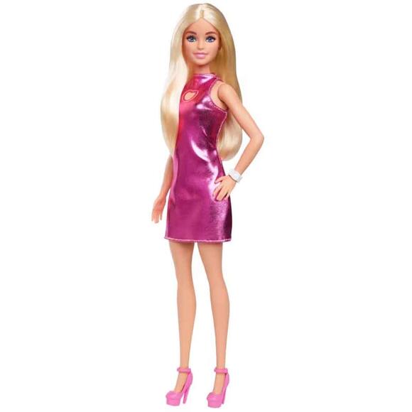 Barbie Büyüleyici Parti Bebekleri - Pembe Metalik Elbiseli Sarışın HYT88