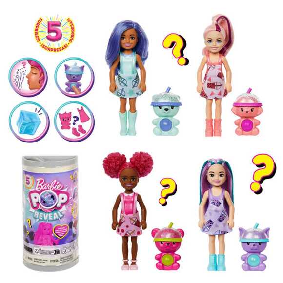 Barbie Chelsea Pop Reveal Boba Çayı Serisi HRK63