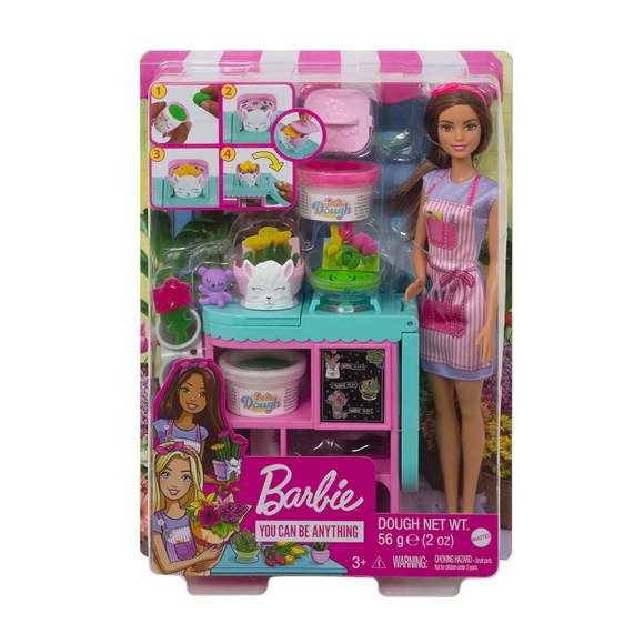 Barbie Çiçekçi Bebek ve Oyun Seti GTN58