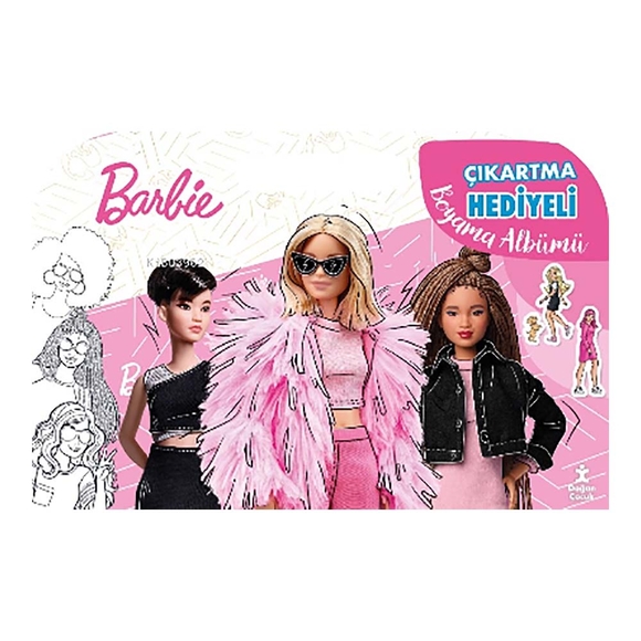 Barbie Çıkartma Hediyeli Boyama Albümü