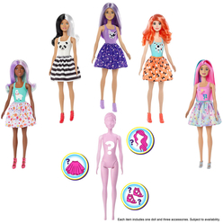 Barbie Color Reveal - Renk Değiştiren Sürpriz Barbie Bebekler GMT48 - Thumbnail