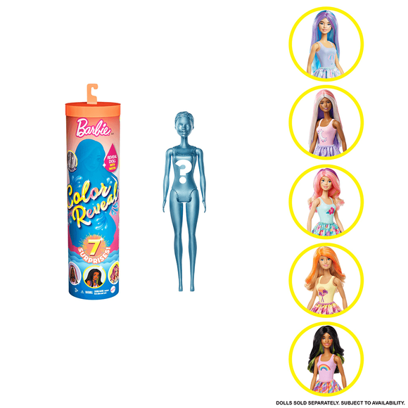 Barbie Color Reveal - Renk Değiştiren Sürpriz Barbie Bebekler Seri 3 Gtp42