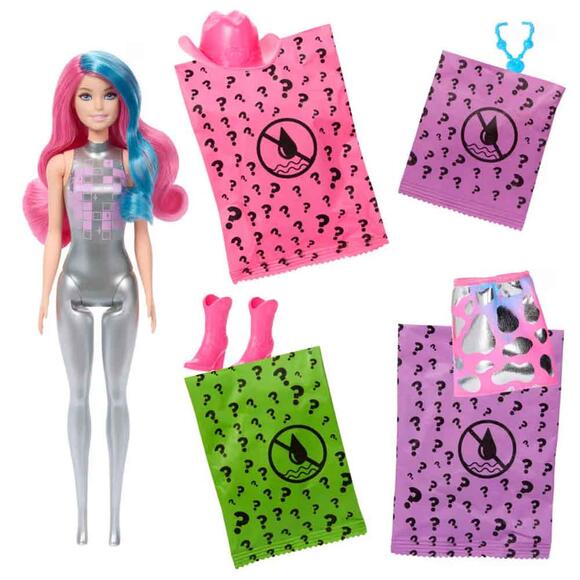 Barbie Color Reveal - Renk Değiştiren Sürpriz Barbie Disco Star Serisi JCP01