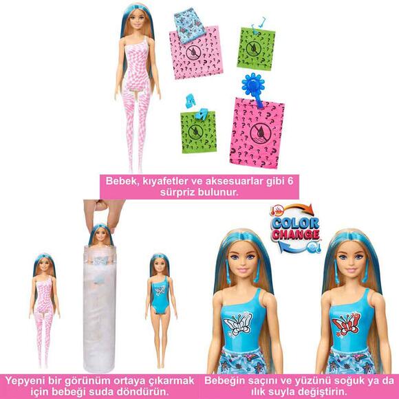 Barbie Color Reveal Renk Değiştiren Sürpriz Barbie Gökkuşağı Serisi HRK06