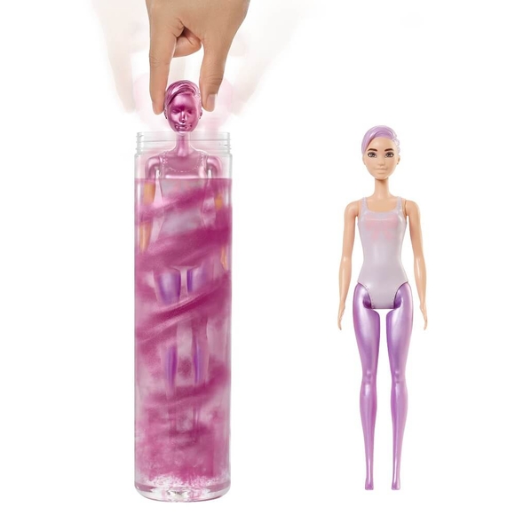 Barbie Color Reveal Renk Değiştiren Sürpriz Barbie Işıltılı Bebekler Serisi 7 Sürpriz İçerir GWC55