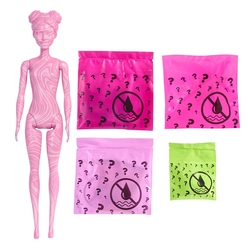 Barbie Color Reveal Renk Değiştiren Sürpriz Barbie Kum ve Güneş S3 GWC57 - Thumbnail