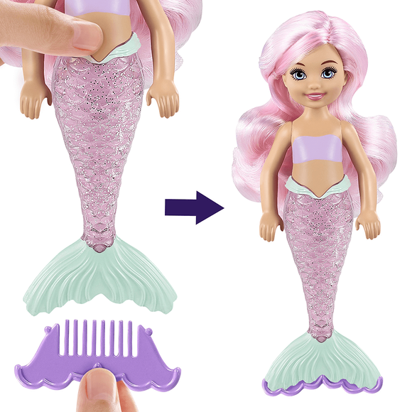 Barbie Color Reveal - Renk Değiştiren Sürpriz Chelsea Bebekler Seri 3 Gtp53