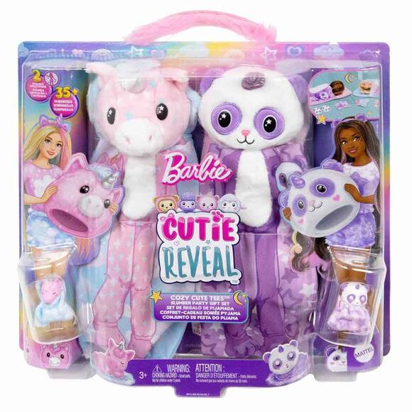 Barbie Cutie Reveal Pijama Partisi İkili Set HRY15