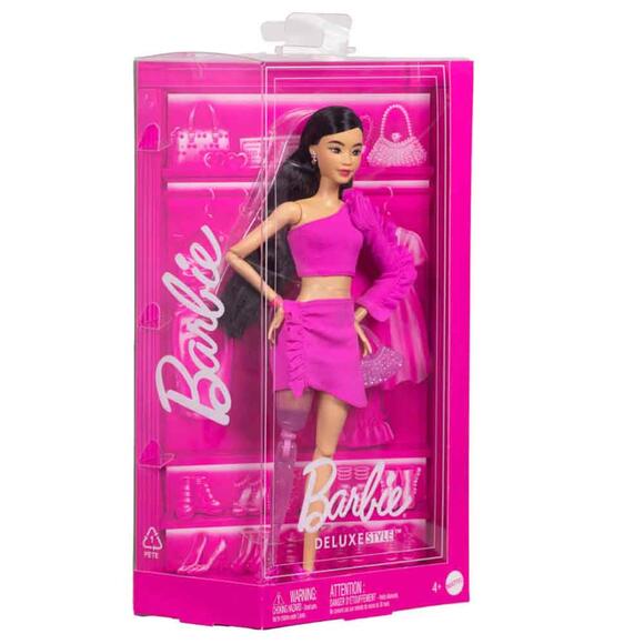 Barbie Deluxe Style Bebekler - Işıltılı Protez Bacaklı HYV26