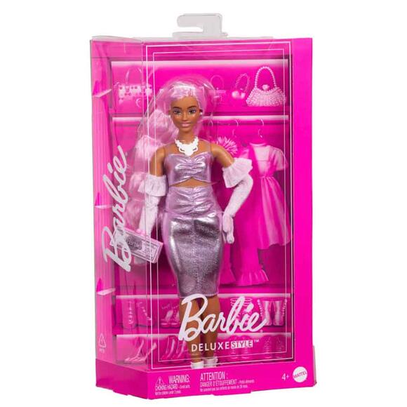 Barbie Deluxe Style Bebekler - Pembe Saçlı HYV25