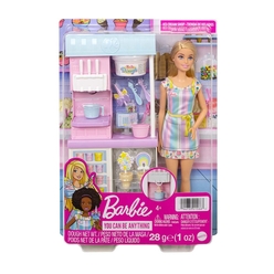 Barbie Dondurma Dükkanı Oyun Seti HCN46 - Thumbnail