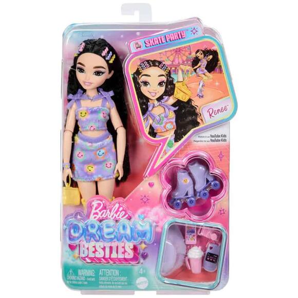 Barbie Dream Besties Paten Partisi Rene Bebek ve Aksesuarları JFX99