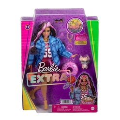 Barbie Extra - Ekose Ceketli Bebek HDJ46 - Thumbnail