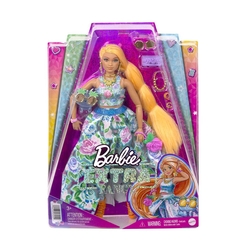 Barbie Extra Fancy Çiçekli Kostümlü Bebek HHN14 - Thumbnail