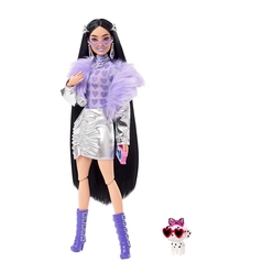Mattel Barbie - Barbie Extra Mor Botlu Bebek HHN07