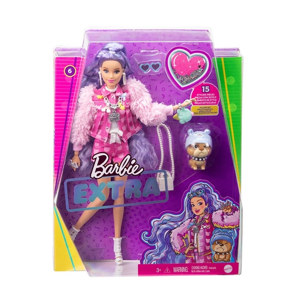 Barbie Extra - Mor Saçlı Bebek GXF08