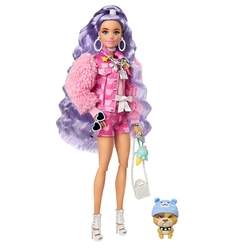 Barbie Extra - Mor Saçlı Bebek GXF08 - Thumbnail