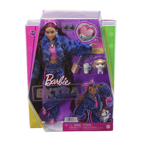 Barbie Extra Pembe Bandanalı Bebek HHN09