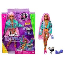 Barbie Extra - Pembe Örgü Saçlı Bebek GXF09 - Thumbnail