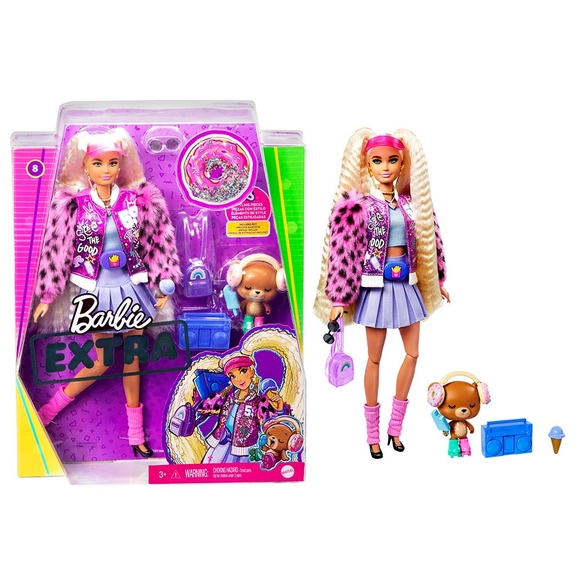 Barbie Extra - Pembe Şapkalı Bebek GYJ77