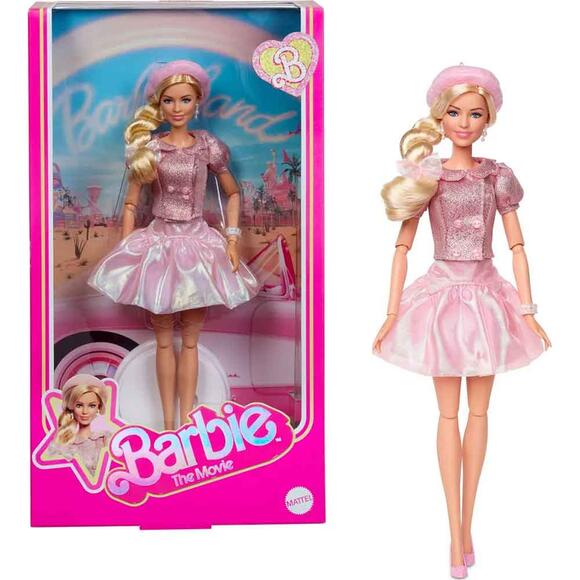 Barbie Film Serisi: Pembe Bereli Barbie Bebek JBJ53