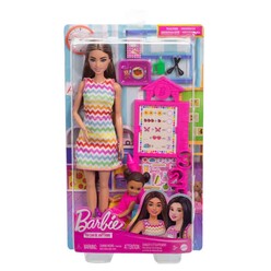 Mattel Barbie - Barbie Kariyer Oyun Setleri - Öğretmen Bebek JCR76
