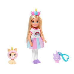 Barbie Kostümlü Chelsea Ve Hayvacığı Oyun Setleri GHV69 - Thumbnail