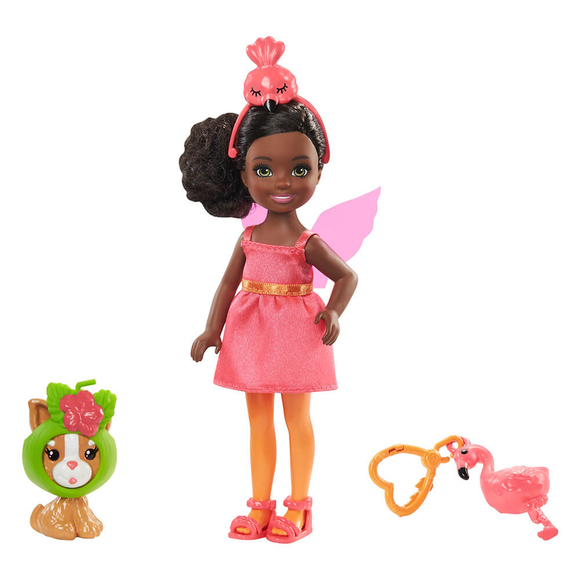 Barbie Kostümlü Chelsea Ve Hayvacığı Oyun Setleri GHV69